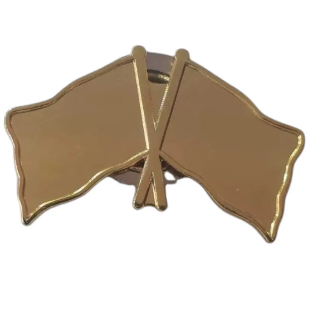 Dual Flag Pin Badge