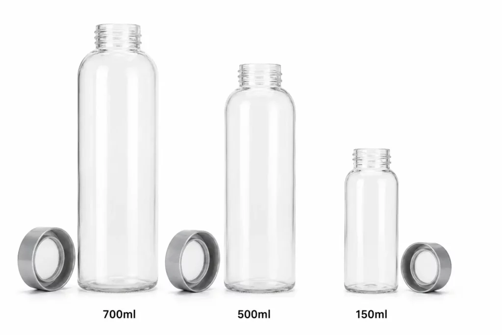 Glass Bottle with Plastic Cap