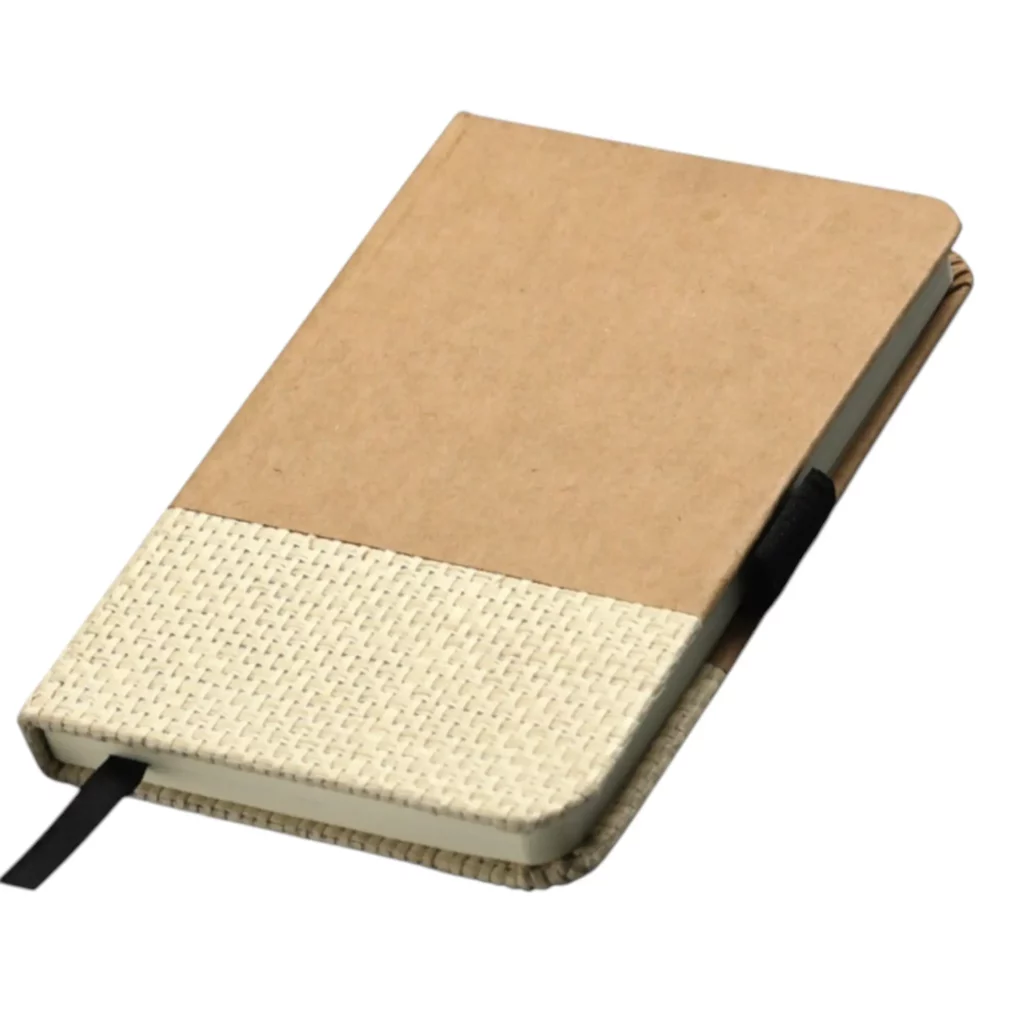 Notebook W/ Bamboo Fiber & Kraft Paper Cover